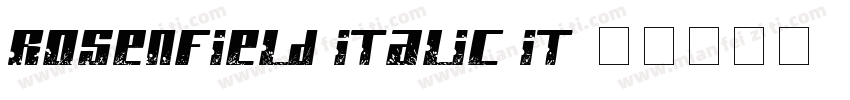 Rosenfield Italic It字体转换